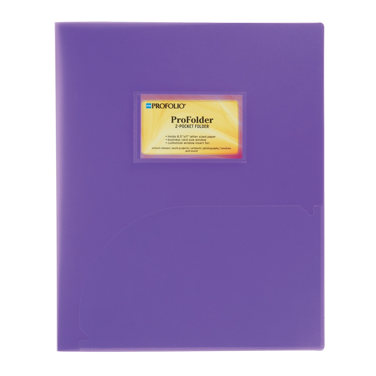 Itoya Profolder 2-Pocket Folder, Purple